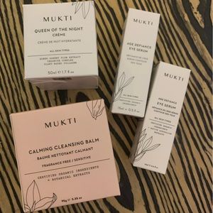 Mukti Cleansing Balm, Night Crème & (2) Eye Serums